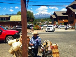 Salesman on the streets of Pucon Chile