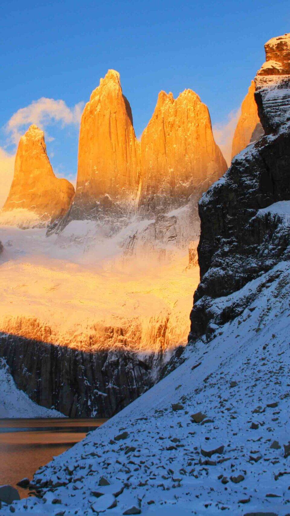 Sunrise over Torres del Paine Chile
