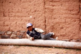 Boy in Bolivian village