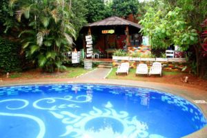 Swimming pool at Mango Chill Hostel in Iguazu Argentina