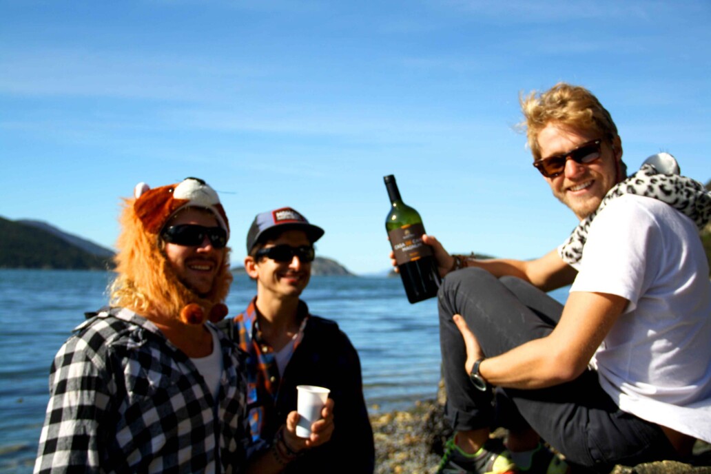 Boys at Tierra del Fuego National Park Argentina