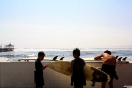 kids surfing surfboards peru