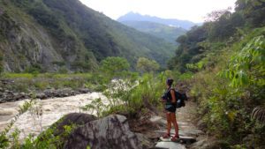 river mountain view hiking inca jungle trekking