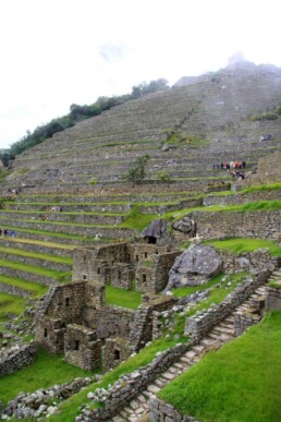 Terraces of Machu Picchu in Peru
