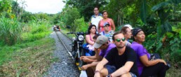 moto train San Cipriano in Colombia