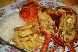 lobster for dinner at Cabo de La vela