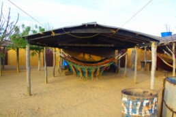 Sleeping in hammocks in Punta Gallinas