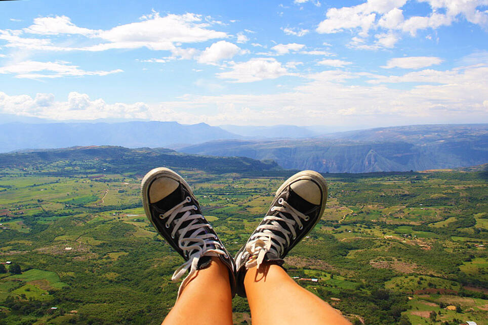 Paragliding over the chicamocha canyon