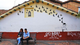 Street life in Bogota Colombia