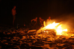 Bonfires at the beach Palomino