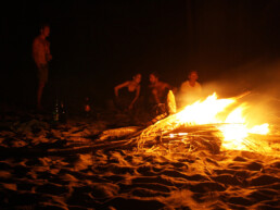 Bonfires at the beach Palomino