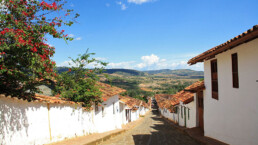 colonial town Barichara in Colombia