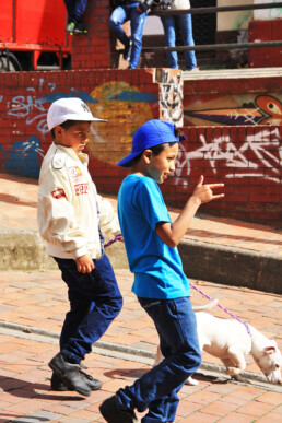 kids in the streets of bogota