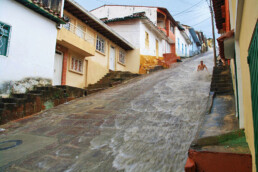 Rain in the streets of San Gil