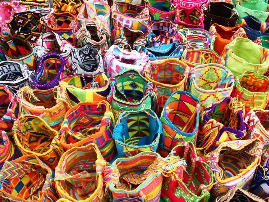 wayuu bags on the usaquen market
