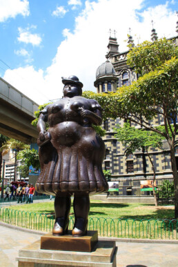 woman statue by Botero Medellin