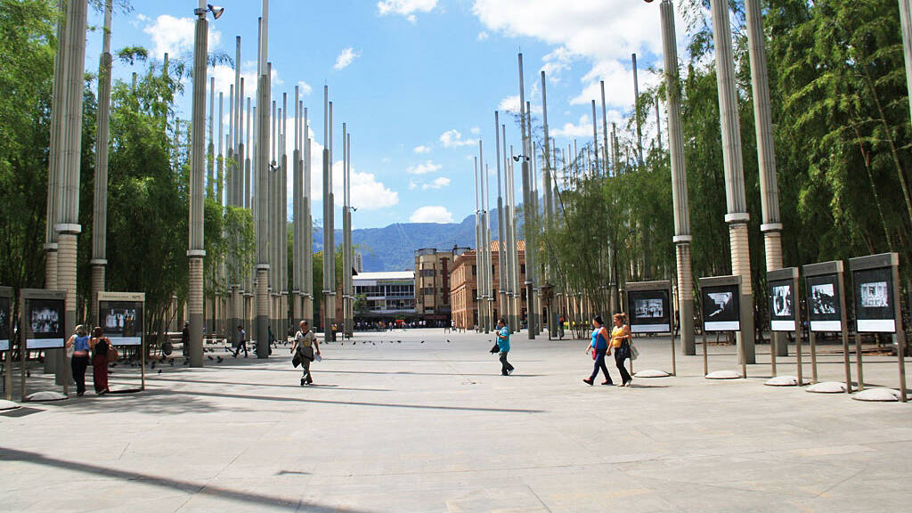 Square of hope in medellin