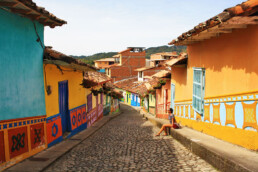 colorful streets of guatape