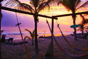 costeno beach sunrise hammocks colombia