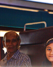 grandpa child train kandy sri lanka