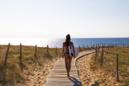 beach view hossegor surfing france