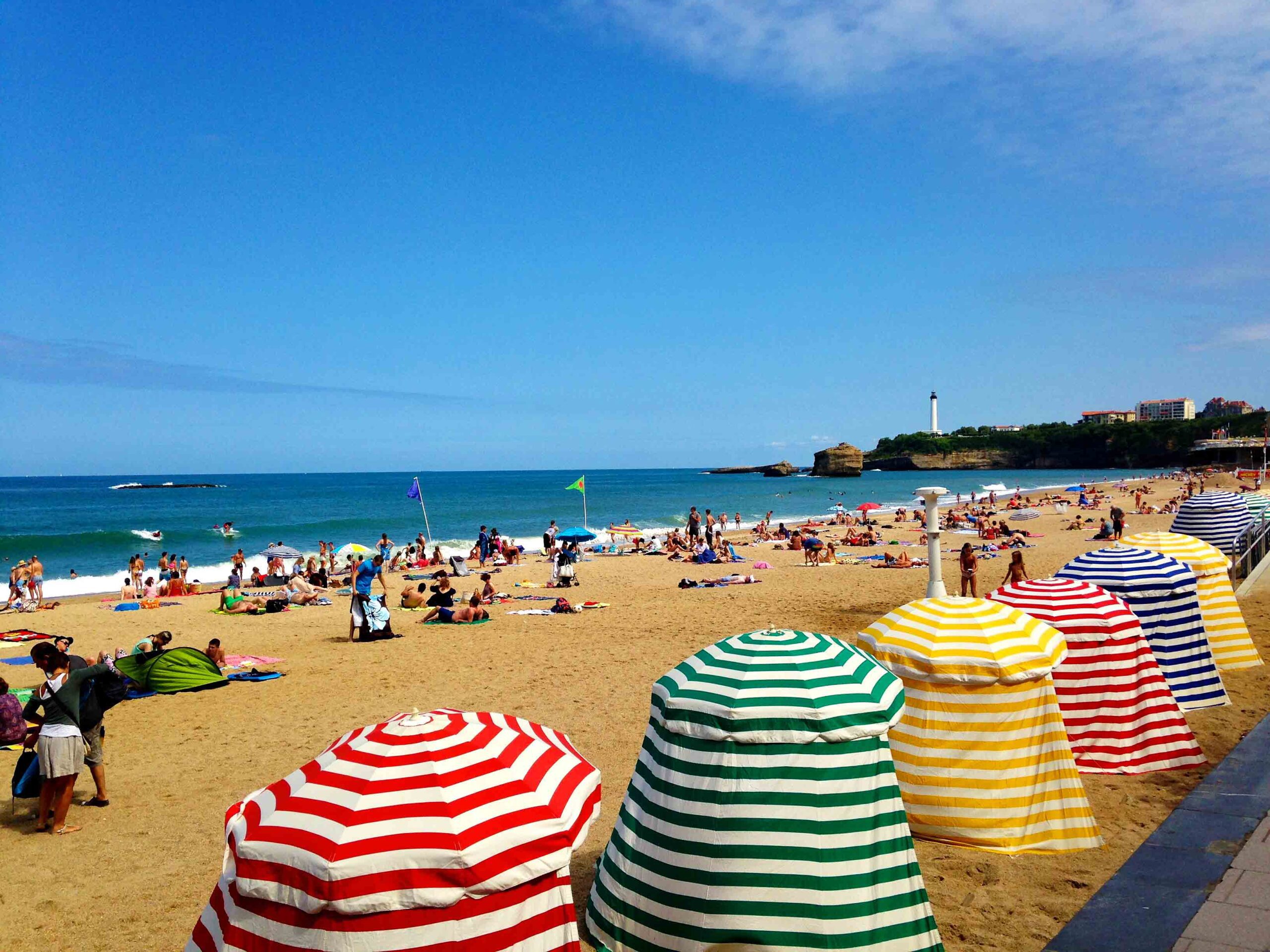 biarritz plage beach view france