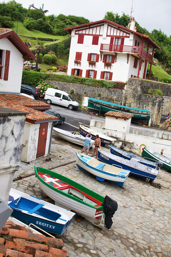 Fishing village Guethary in France