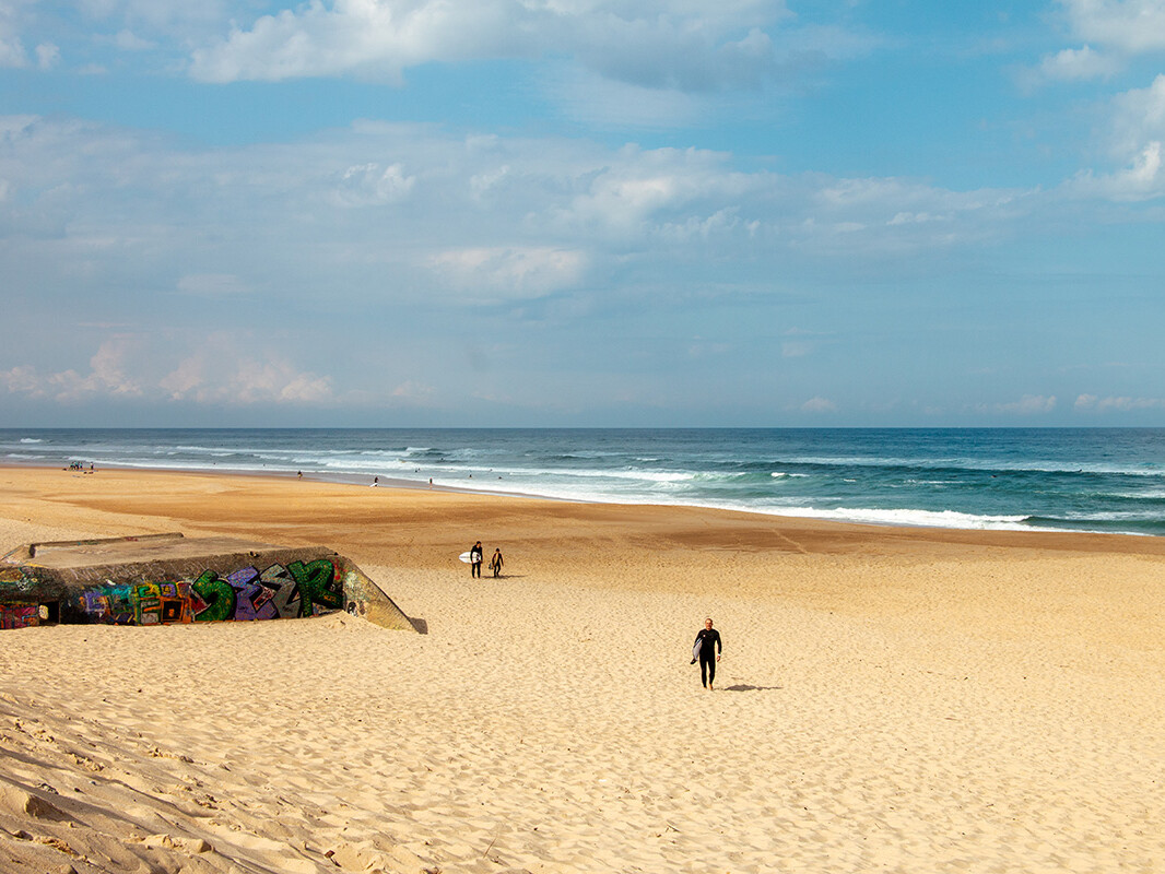 Surf beach at Seignosse