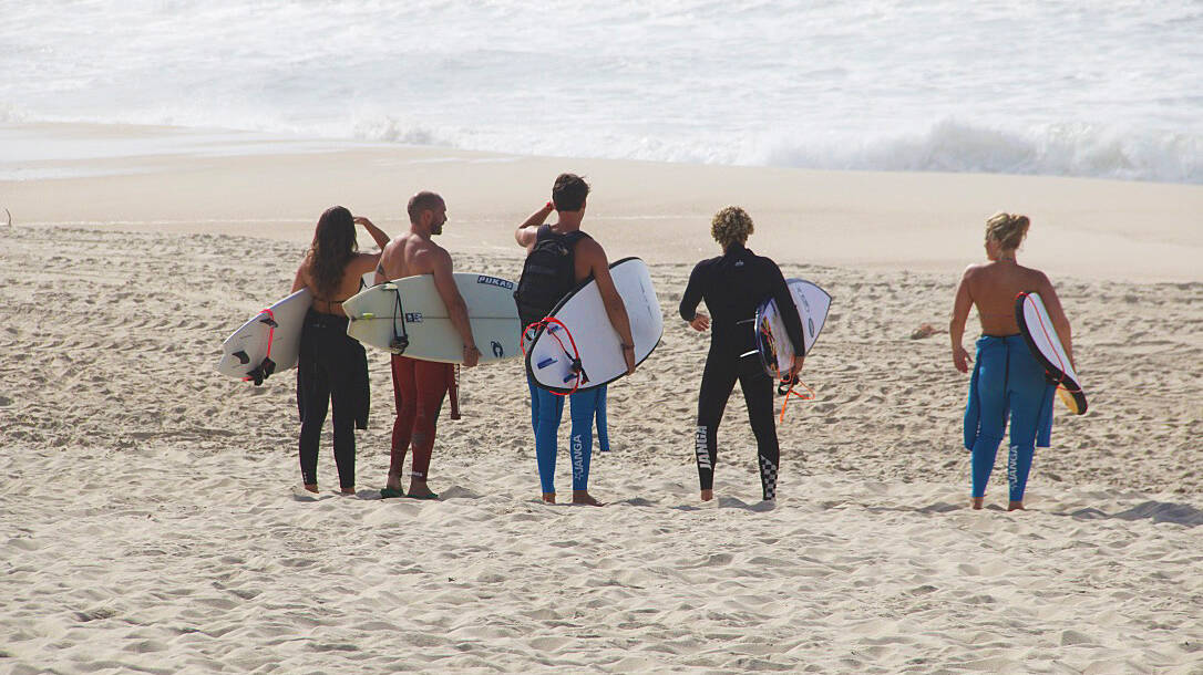 surf check beach praia da tocha no riding no life portugal