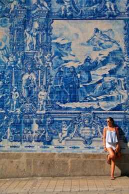 tiles church walls porto city portugal