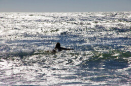 surfing paddling ocean costa nova portugal