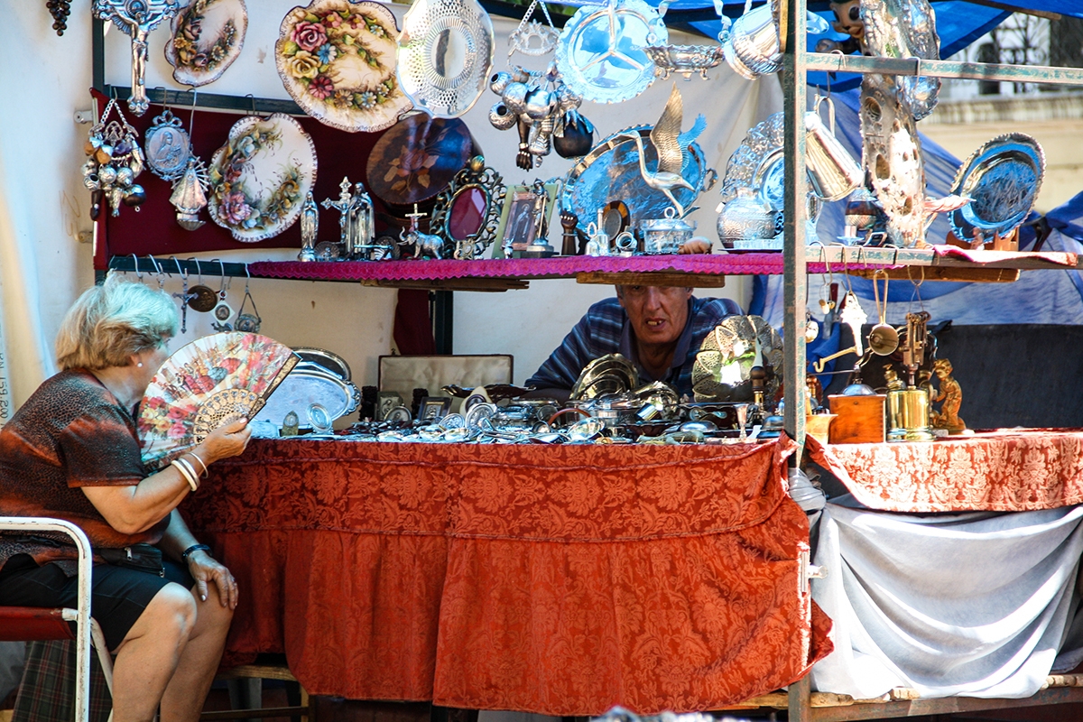 San Telmo flea market in Buenos Aires