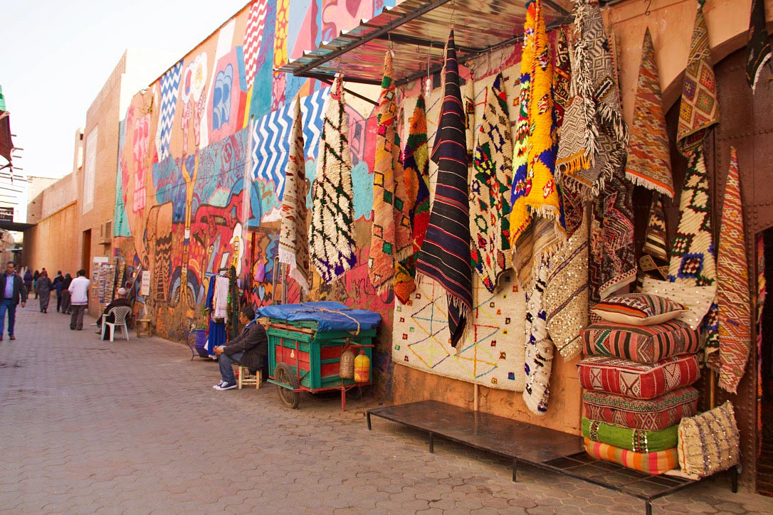 carpets souk medina marrakech morocco