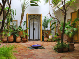 garden at riad dar rbaa laroub medina marrakech morocco