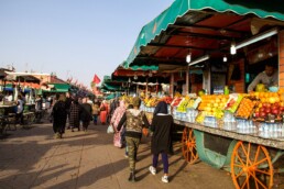 Food market in Marrakech Morocco
