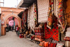 Shops in the medina in Marrakech
