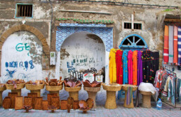 Shops in the medina of Essaouira Morocco