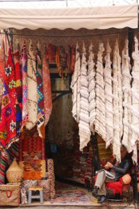 medina souk carpets marrakech morocco