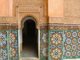 mosaic ben youssef madrasa marrakech morocco