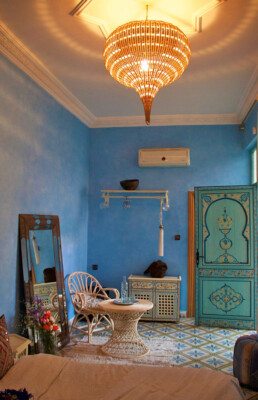 room riad be blue marrakech morocco