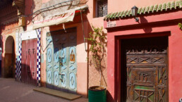Colourful doors in the streets of Marrakech