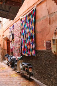 streets marrakech medina morocco