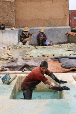 tanneries marrakech leather morocco
