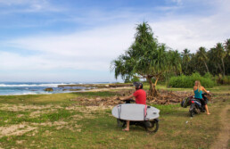 scooter simeulue surf lodges surfing beach sumatra