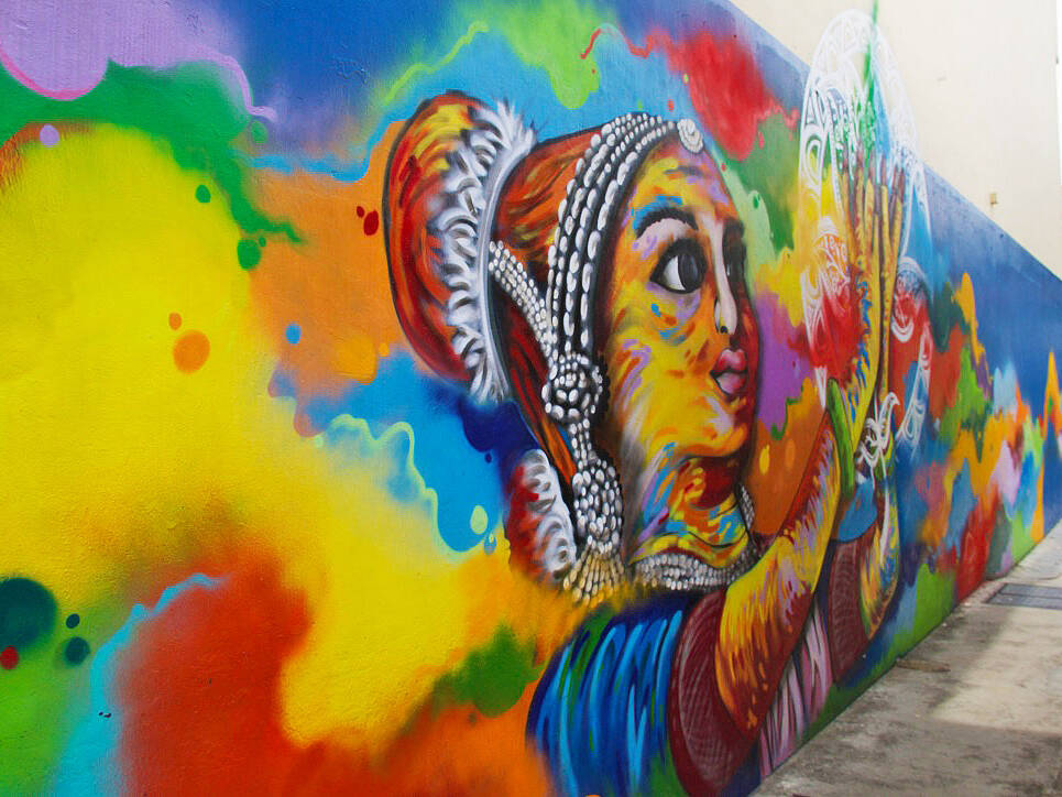 street art mural little india singapore