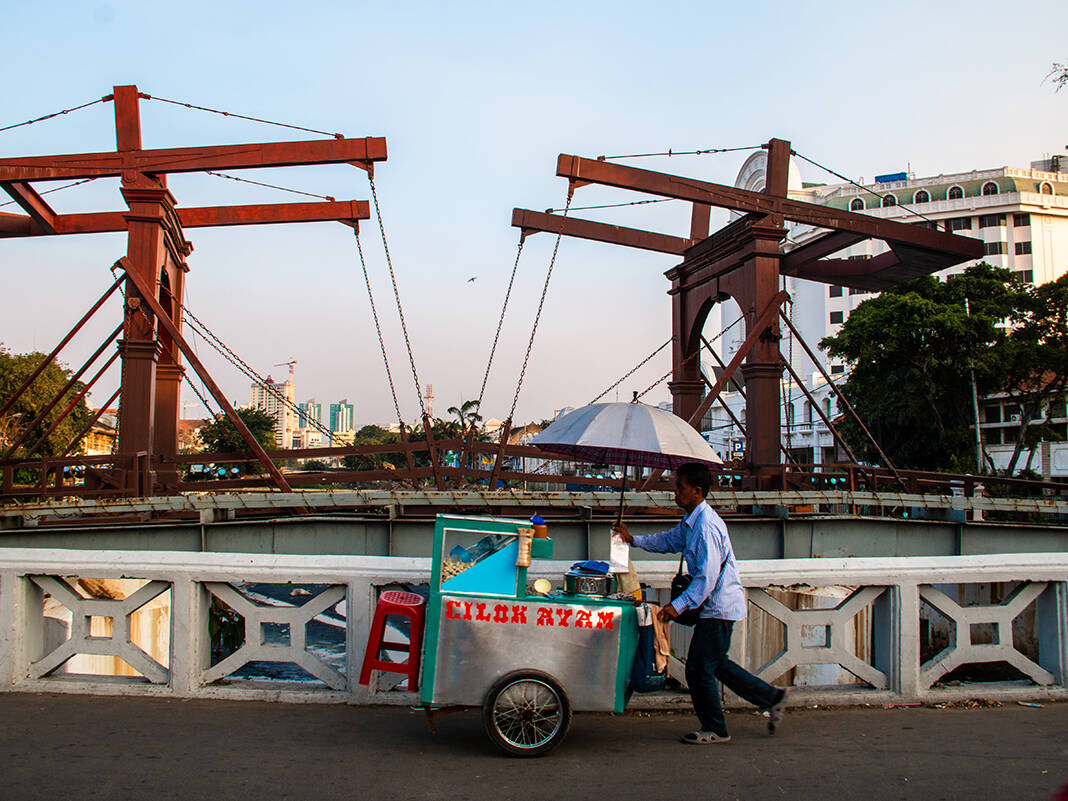 Street life in Jakarta Indonesia