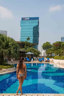 swimming pool rooftop hotel indonesia kempinski jakarta