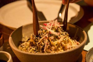 Coleslaw salad at restaurant The Slow in Canggu