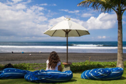 surfing beach keramas komune resort bali