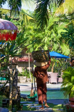 Gardener at Desa Seni in Bali
